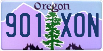 OR license plate 901XON