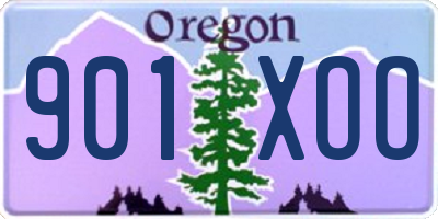 OR license plate 901XOO