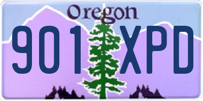 OR license plate 901XPD