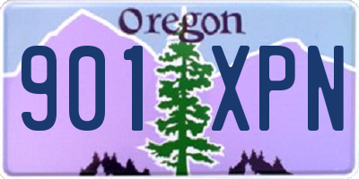 OR license plate 901XPN