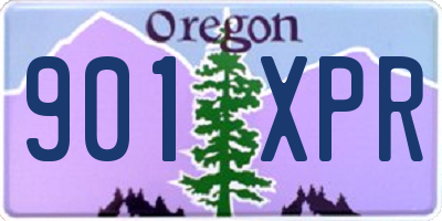 OR license plate 901XPR