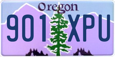 OR license plate 901XPU