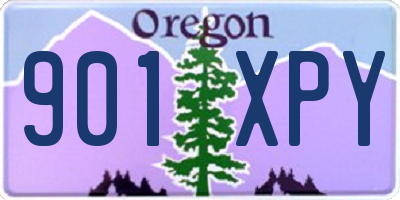 OR license plate 901XPY