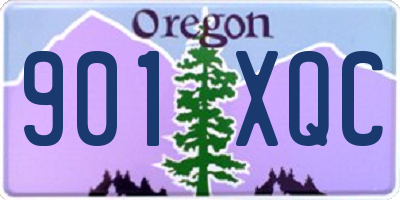 OR license plate 901XQC