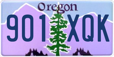 OR license plate 901XQK