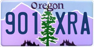 OR license plate 901XRA