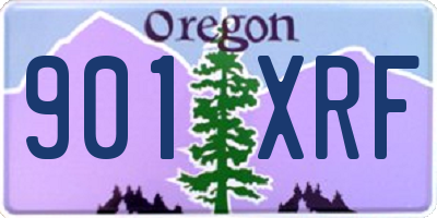 OR license plate 901XRF