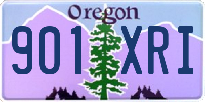 OR license plate 901XRI