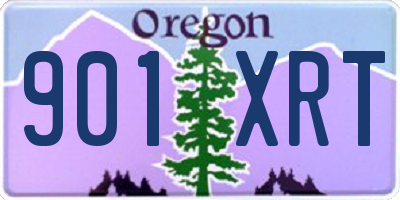 OR license plate 901XRT
