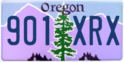 OR license plate 901XRX