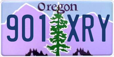 OR license plate 901XRY