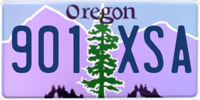 OR license plate 901XSA