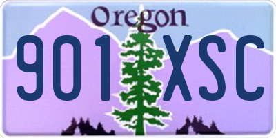 OR license plate 901XSC