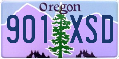 OR license plate 901XSD