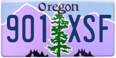OR license plate 901XSF