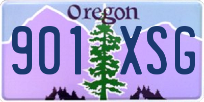 OR license plate 901XSG