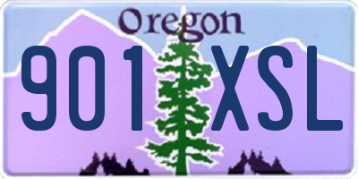 OR license plate 901XSL