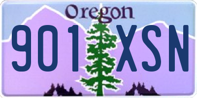OR license plate 901XSN