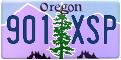 OR license plate 901XSP