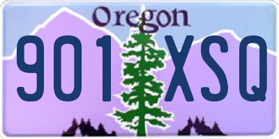 OR license plate 901XSQ