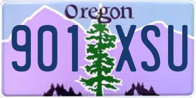 OR license plate 901XSU