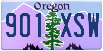 OR license plate 901XSW