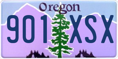 OR license plate 901XSX