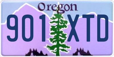 OR license plate 901XTD