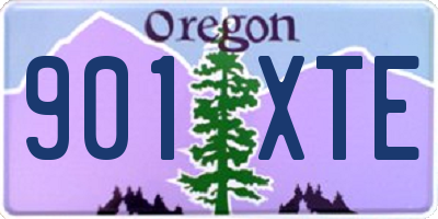OR license plate 901XTE