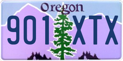 OR license plate 901XTX
