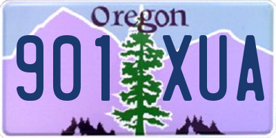 OR license plate 901XUA