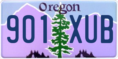 OR license plate 901XUB