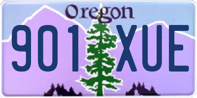 OR license plate 901XUE