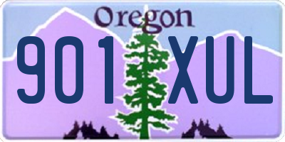 OR license plate 901XUL