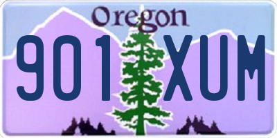 OR license plate 901XUM