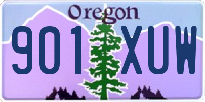 OR license plate 901XUW