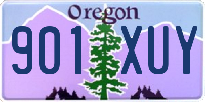 OR license plate 901XUY
