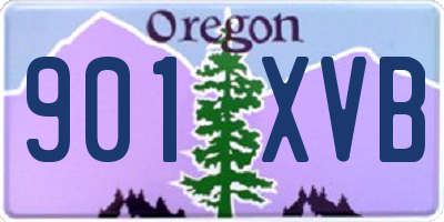 OR license plate 901XVB