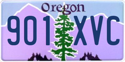 OR license plate 901XVC