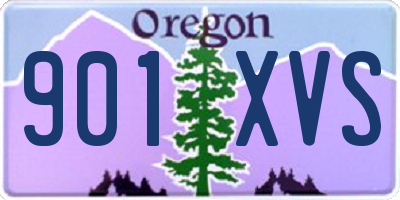 OR license plate 901XVS