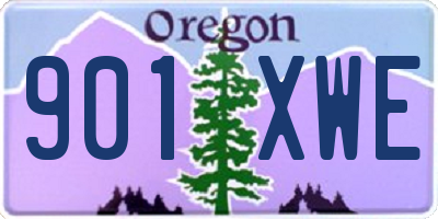 OR license plate 901XWE