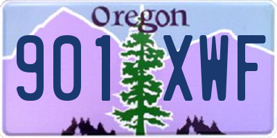 OR license plate 901XWF