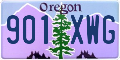 OR license plate 901XWG