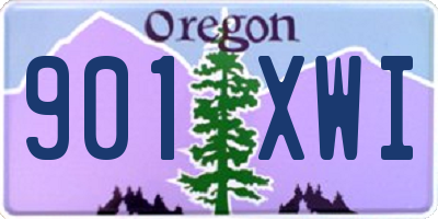 OR license plate 901XWI
