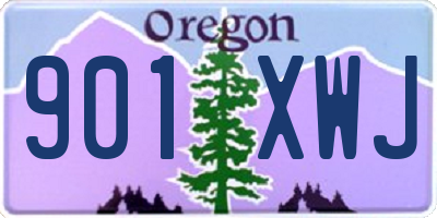 OR license plate 901XWJ