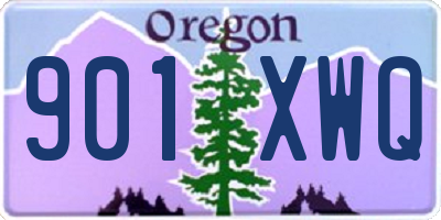 OR license plate 901XWQ