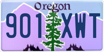 OR license plate 901XWT