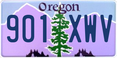 OR license plate 901XWV