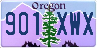 OR license plate 901XWX