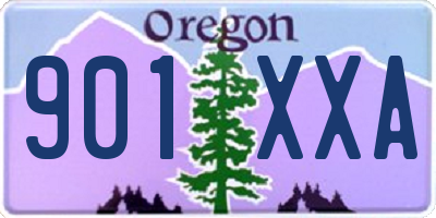 OR license plate 901XXA